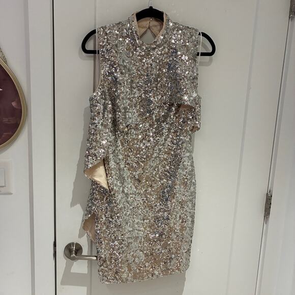 NWT Keepsake the Label Landslide Sequin Mini Dress Sz 6 - Picture 1 of 11